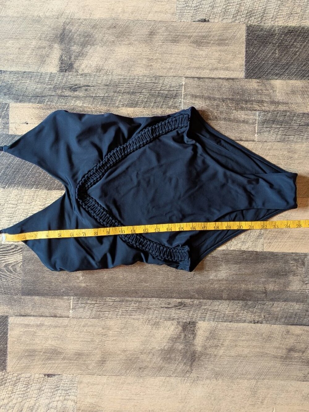 Peixoto One Piece Halter Swimsuit Black Large - Picture 6 of 7